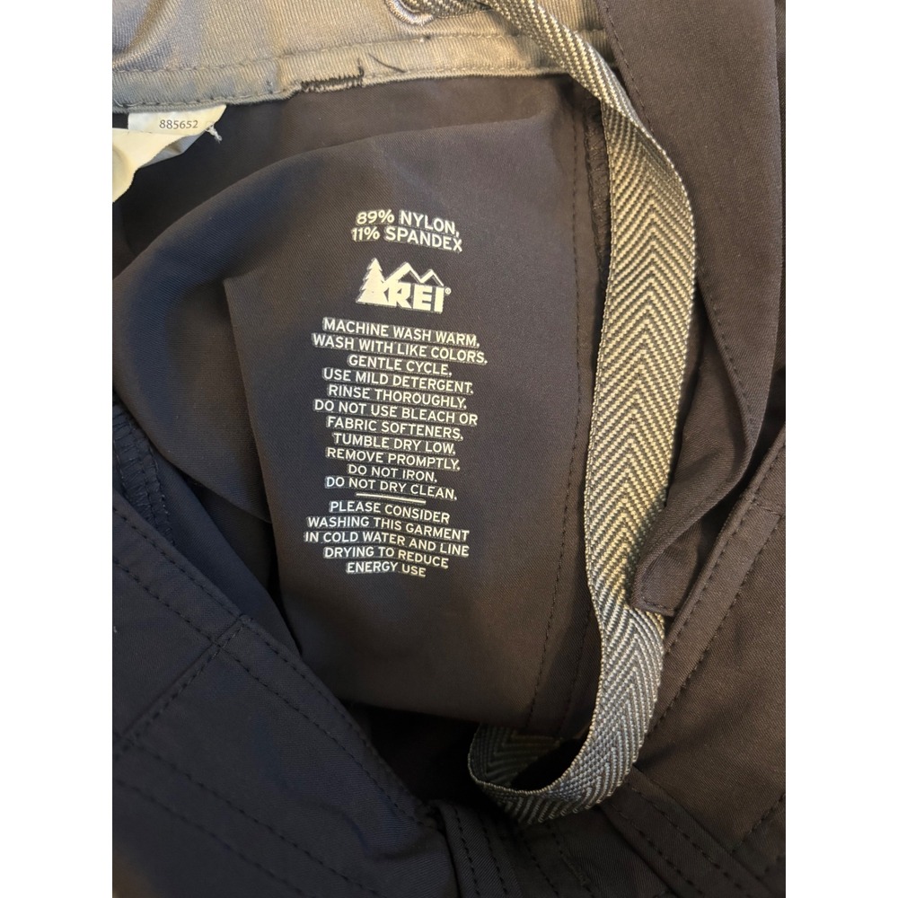REI Hiking Cargo Pants 2 Gray Technical Outdoor Stretch Lightweight - Picture 3 of 8